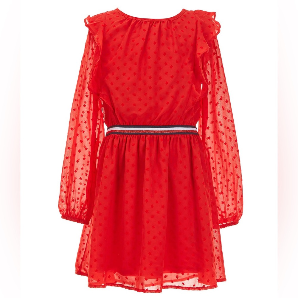 Tommy Hilfiger Red‎ Dress with Stars - GIRLS L